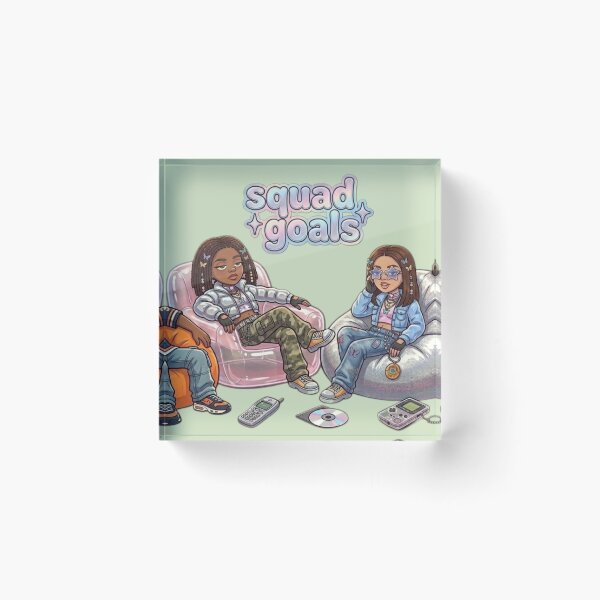 Item preview, Y2K Streetwear Squad Goals Graphic designed and sold by EraSwayShop.