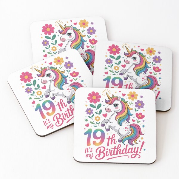 Item preview, 19h Birthday Unicorn designed and sold by jkrphoto.