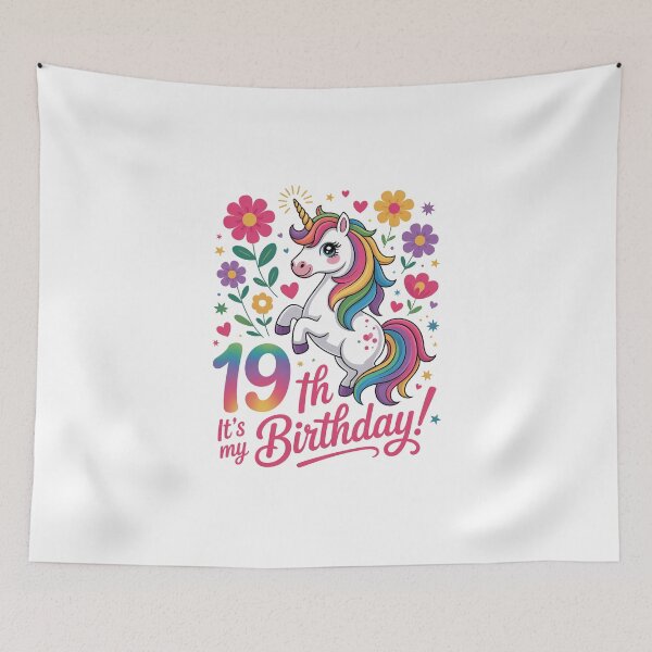 Item preview, 19h Birthday Unicorn designed and sold by jkrphoto.
