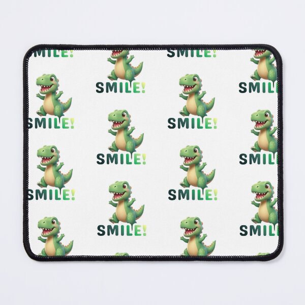 Item preview, SMILE! Happy Chibi Dinosaur Motivational Art designed and sold by Opie-Adn.