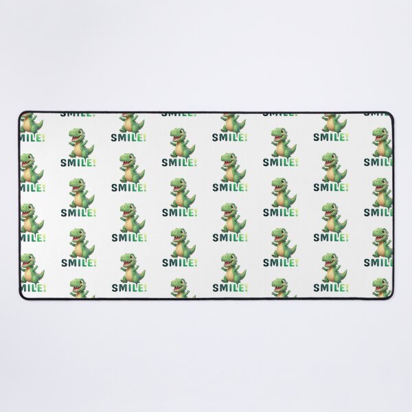 Item preview, SMILE! Happy Chibi Dinosaur Motivational Art designed and sold by Opie-Adn.