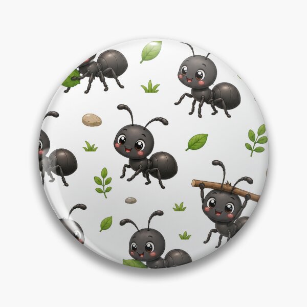 Item preview, Cute Kawaii Ant Adorable Garden Insects Seamless Pattern designed and sold by Seculinator.