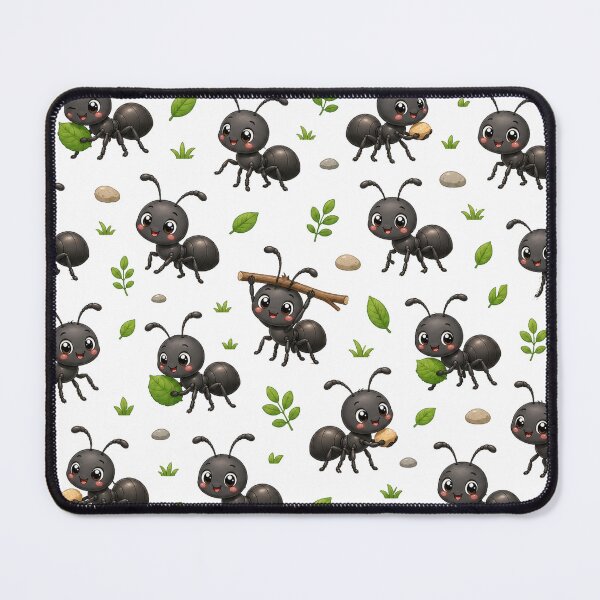 Item preview, Cute Kawaii Ant Adorable Garden Insects Seamless Pattern designed and sold by Seculinator.