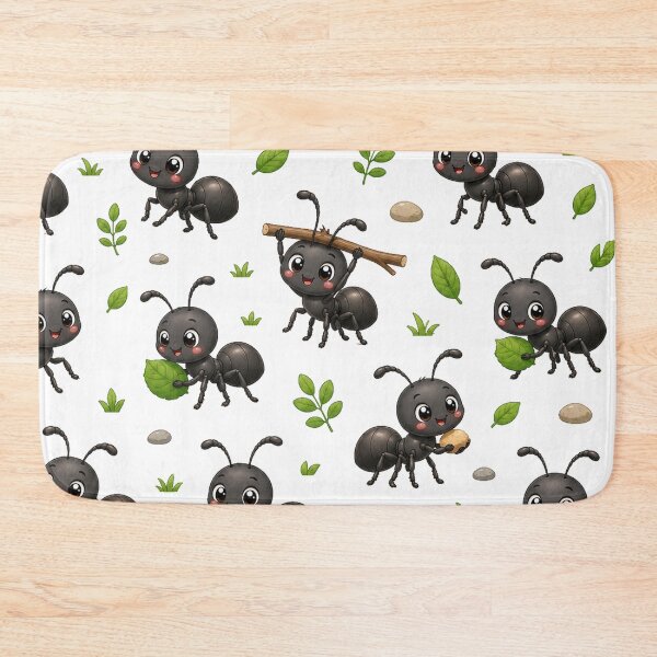 Item preview, Cute Kawaii Ant Adorable Garden Insects Seamless Pattern designed and sold by Seculinator.
