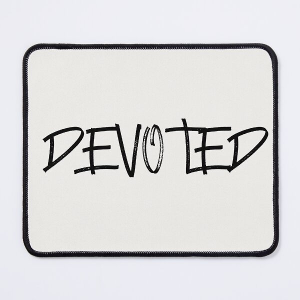 Item preview, DEVOTED Minimal Typography Design Modern Aesthetic Statement Word Art Clean Text Print designed and sold by KleanGirlAesthetics.