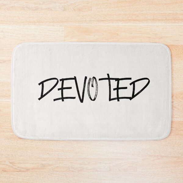 Item preview, DEVOTED Minimal Typography Design Modern Aesthetic Statement Word Art Clean Text Print designed and sold by KleanGirlAesthetics.
