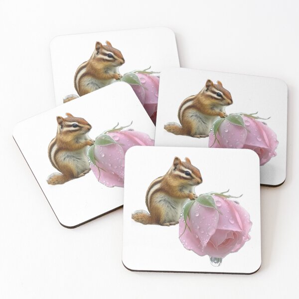Item preview, squirrel with flower  designed and sold by Thuraya Designs.