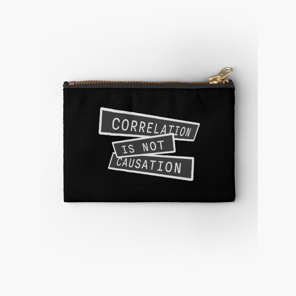 Item preview, Correlation Is Not Causation Funny Nerd Science Quote designed and sold by shirt-o-mat.