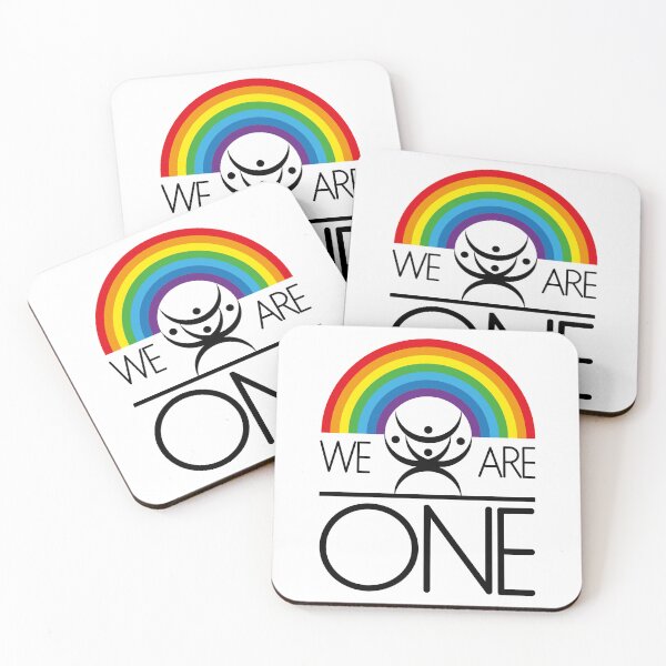 Item preview, We are one rainbow colorful logo designed and sold by Konopikyu.