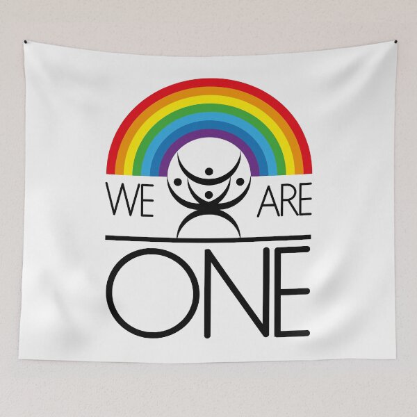 Item preview, We are one rainbow colorful logo designed and sold by Konopikyu.