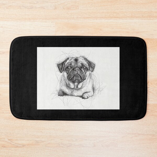 Item preview, Pug doggie illustration  designed and sold by Roxane Bay.