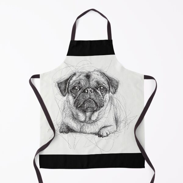 Item preview, Pug doggie illustration  designed and sold by Roxane Bay.
