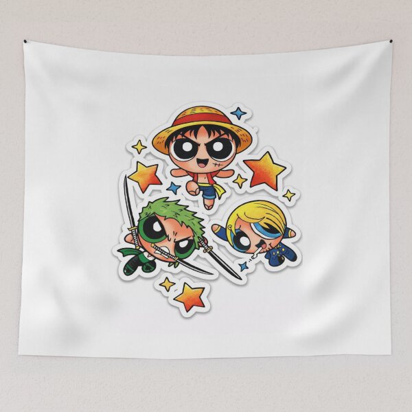 Item preview, Straw Hat Pirates Retro Cartoon Mashup Art designed and sold by lumosestudos.