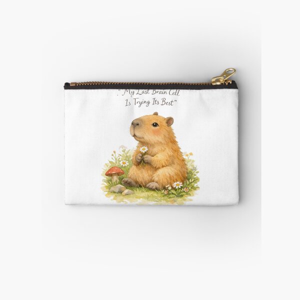 Item preview, My Last Brain Cell Capybara Cute Whimsical designed and sold by Print Loft.