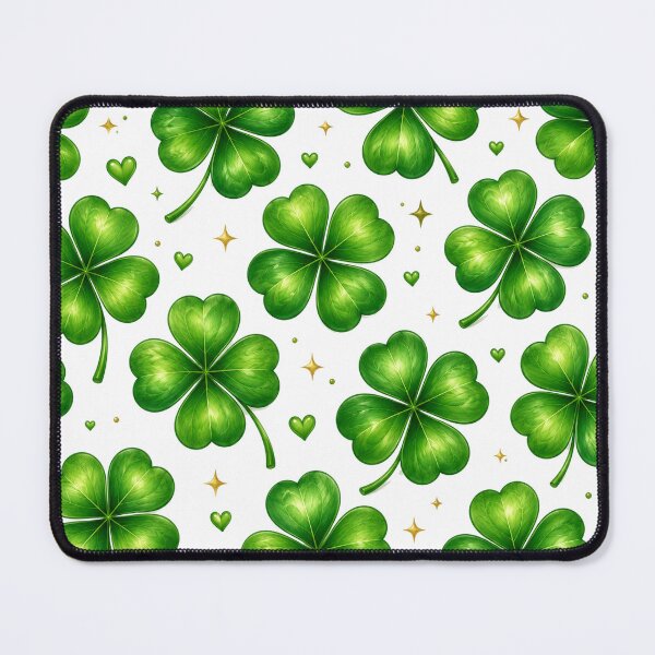 Item preview, Four Leaf Clover Irish Shamrock Magic Lucky Seamless Pattern designed and sold by Seculinator.