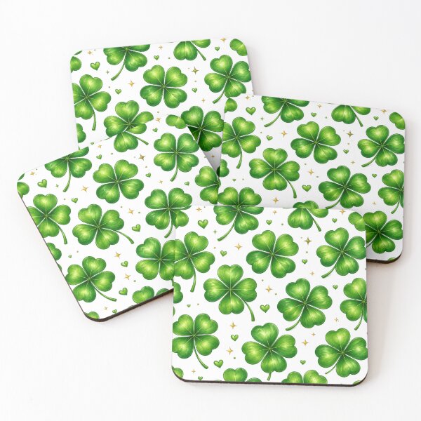 Item preview, Four Leaf Clover Irish Shamrock Magic Lucky Seamless Pattern designed and sold by Seculinator.