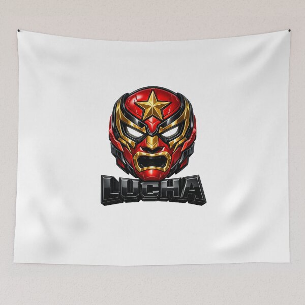 Item preview, Crimson Thunder Lucha Power Mask designed and sold by Dresut.