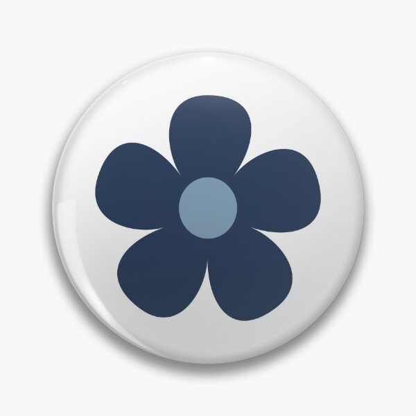 Item preview, Groovy Blue Retro Flowers designed and sold by Angela Dow.