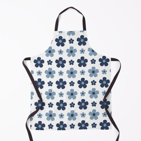 Item preview, Groovy Blue Retro Flowers designed and sold by Angela Dow.
