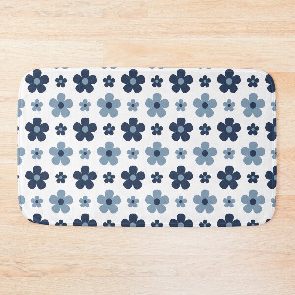 Item preview, Groovy Blue Retro Flowers designed and sold by Angela Dow.