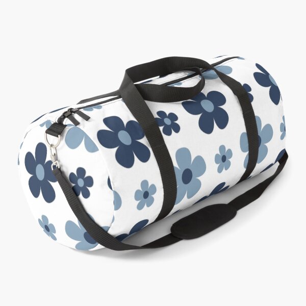 Item preview, Groovy Blue Retro Flowers designed and sold by Angela Dow.