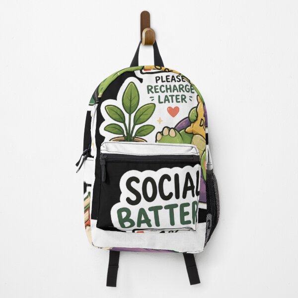 Item preview, Social Battery 1% Dinosaur Sticker designed and sold by NexusPixels.