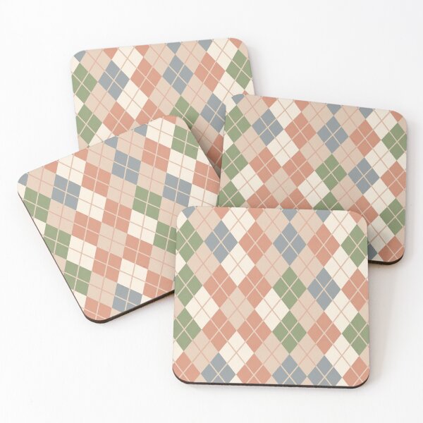 Item preview, Argyle in Earthy pastels  designed and sold by Roxburylane.