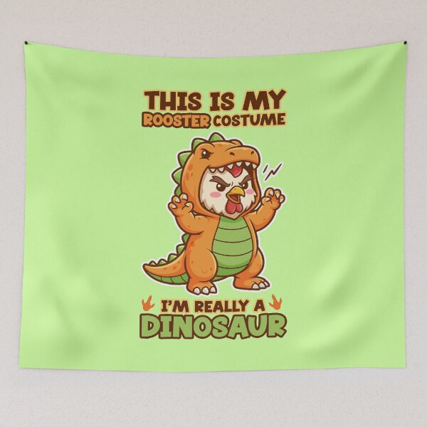 Item preview, Funny Rooster in Dinosaur Costume - This is my costume I'm really a dinosaur designed and sold by Juka-Arts-CC.