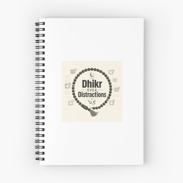 Item preview, Dhikr Over Distractions Sticker | Islamic Reminder Quote | Muslim Mindfulness & Faith Design designed and sold by echoesoftawakkul.