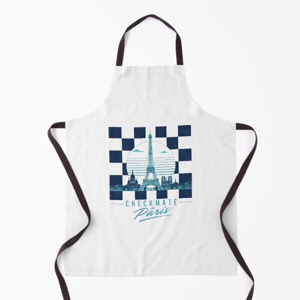 Item preview, Checkmate in Paris Retro 80s Chess Skyline Graphic designed and sold by Newthingzy.