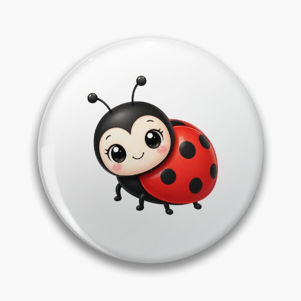 Item preview, Cute Kawaii Ladybug Adorable Happy Little Garden Bug designed and sold by Seculinator.