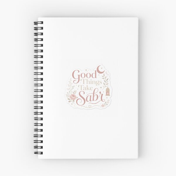 Item preview, Good Things Take Sabr Sticker | Islamic Patience Quote | Muslim Motivation & Faith Design designed and sold by echoesoftawakkul.