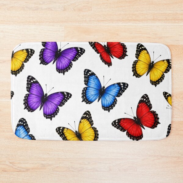 Item preview, Colorful Monarch Butterfly Garden Nature Summer Seamless Pattern designed and sold by Seculinator.