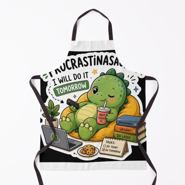 Item preview, Procrastinasaurus I Will Do It Tomorrow Sticker designed and sold by NexusPixels.