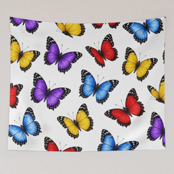 Item preview, Colorful Monarch Butterfly Garden Nature Summer Seamless Pattern designed and sold by Seculinator.