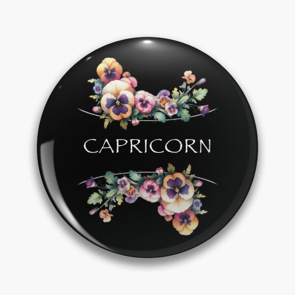 Item preview, Capricorn Birth Flower Zodiac Floral Design designed and sold by TeeGals.