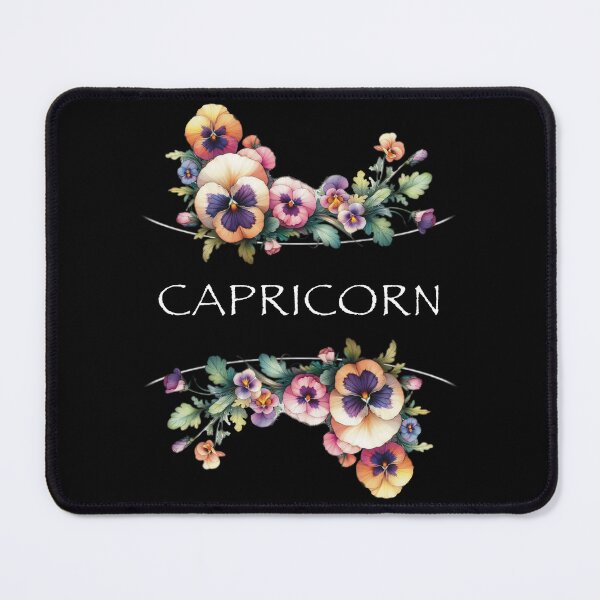Item preview, Capricorn Birth Flower Zodiac Floral Design designed and sold by TeeGals.