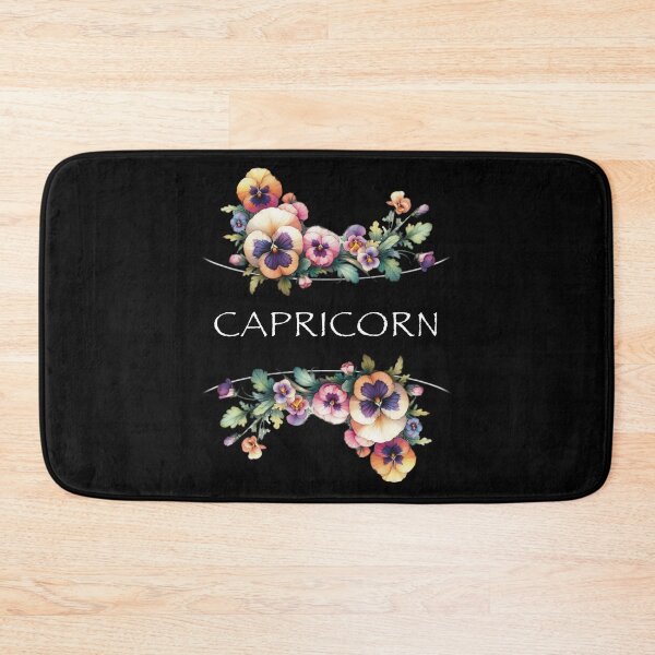 Item preview, Capricorn Birth Flower Zodiac Floral Design designed and sold by TeeGals.