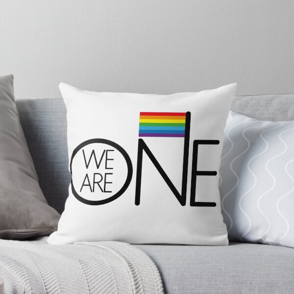 Item preview, We are one rainbow flag logo designed and sold by Konopikyu.