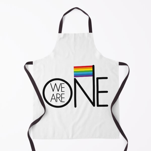 Item preview, We are one rainbow flag logo designed and sold by Konopikyu.