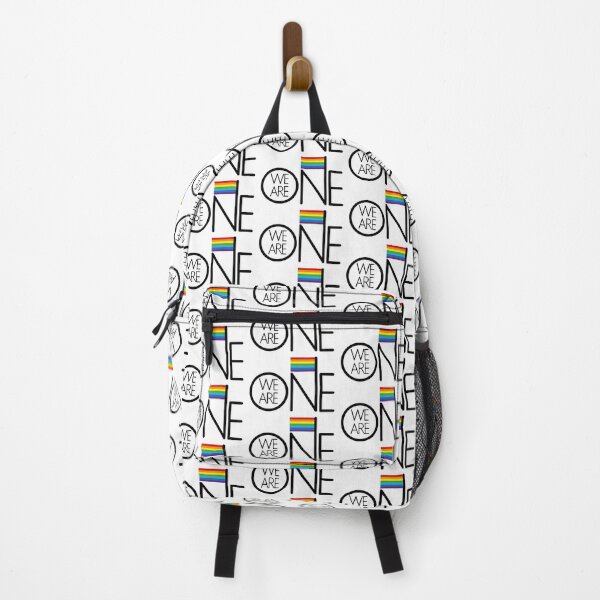 Item preview, We are one rainbow flag logo designed and sold by Konopikyu.