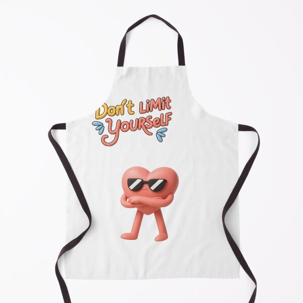 Item preview, Don't Limit Yourself Cute 3D Heart Motivational Quote designed and sold by thazinart.