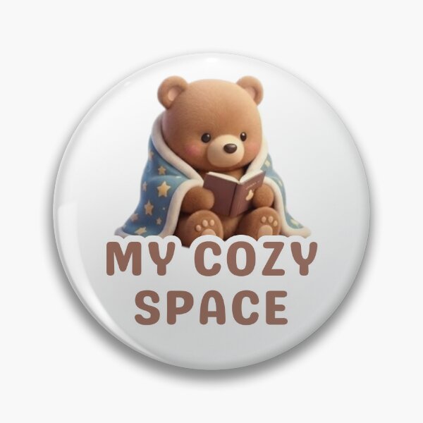 Item preview, My Cozy Space - Cute Bear Reading Book Illustration designed and sold by Opie-Adn.