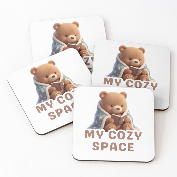 Item preview, My Cozy Space - Cute Bear Reading Book Illustration designed and sold by Opie-Adn.