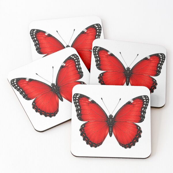 Item preview, Vibrant Red Monarch Butterfly Elegant Garden Insect designed and sold by Seculinator.