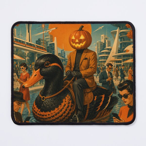 Item preview, Headless Horseman Endless Distraction – Retro Halloween Fantasy Art designed and sold by TheHorsemanRidesAgain.