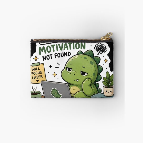 Item preview, Loading Motivation Not Found Dinosaur Sticker designed and sold by NexusPixels.