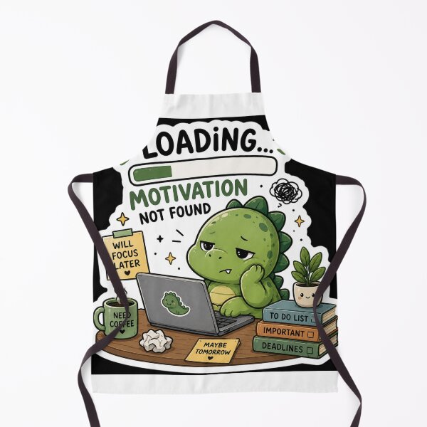 Item preview, Loading Motivation Not Found Dinosaur Sticker designed and sold by NexusPixels.