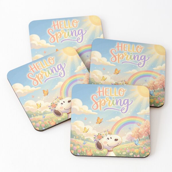 Item preview, Snoopy Hola Primavera Lindo Arcoíris Diseño Soleado designed and sold by N0WUC1.