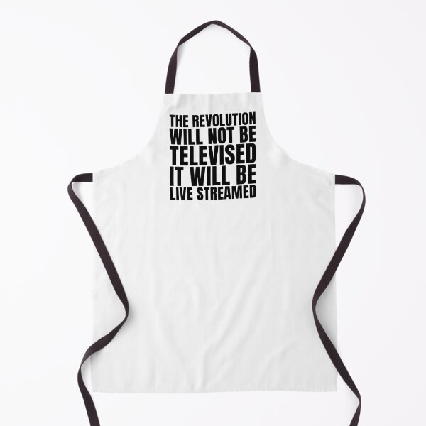 Item preview, The revolution will not be televised - it will be live streamed (black) designed and sold by Thelittlelord.